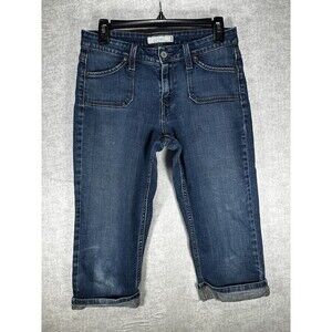 Levi's 545 Womens Jeans Blue Size 6 Medium Wash Cropped Denim Pants Mid Rise